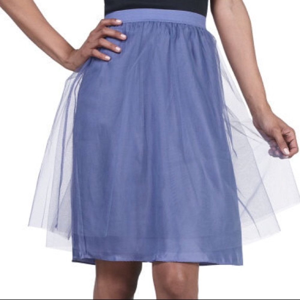 Issac Mizrahi Live Layer Tulle Skirt Purple Sz M